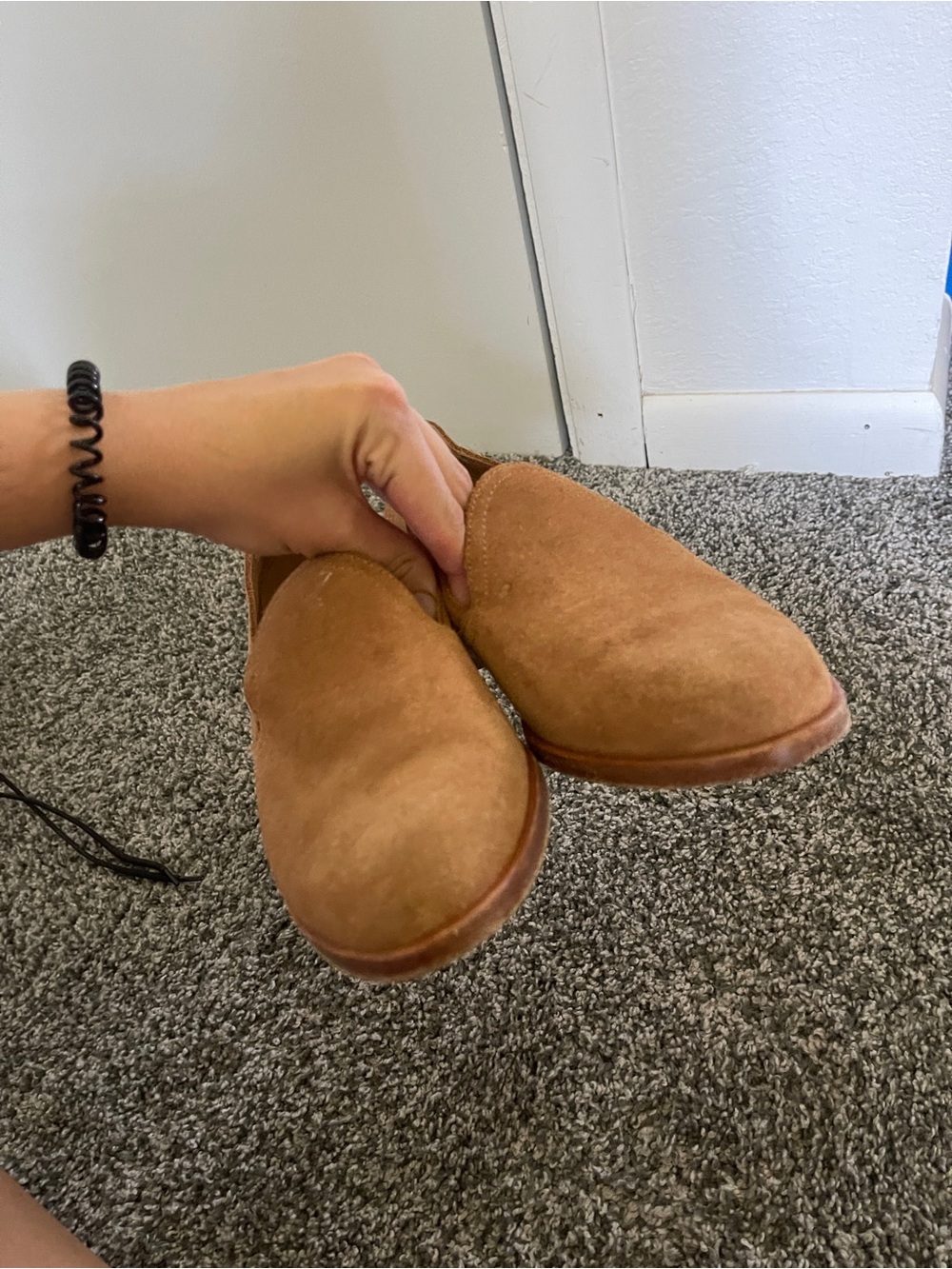Soludos Cognac Suede leather Slip-On healed Loafers size 9 classic - Picture 4 of 9